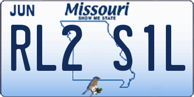 MO license plate RL2S1L