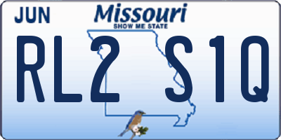 MO license plate RL2S1Q