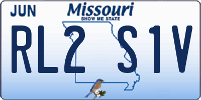 MO license plate RL2S1V