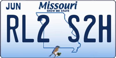 MO license plate RL2S2H