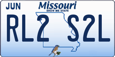 MO license plate RL2S2L