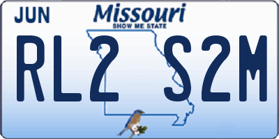MO license plate RL2S2M