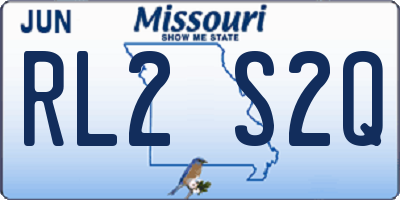 MO license plate RL2S2Q