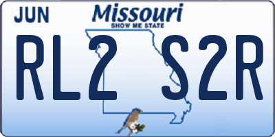 MO license plate RL2S2R
