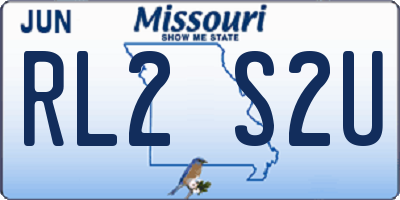 MO license plate RL2S2U