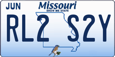 MO license plate RL2S2Y