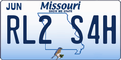 MO license plate RL2S4H