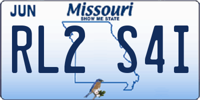 MO license plate RL2S4I