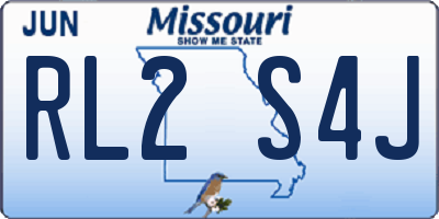 MO license plate RL2S4J