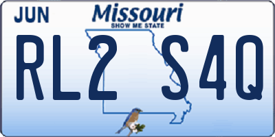 MO license plate RL2S4Q