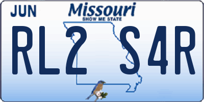 MO license plate RL2S4R