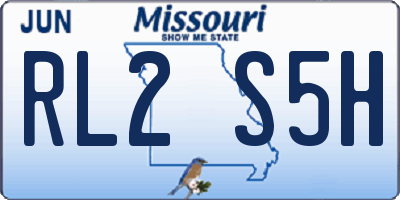 MO license plate RL2S5H