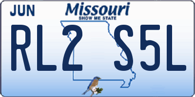 MO license plate RL2S5L