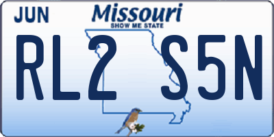 MO license plate RL2S5N