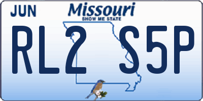 MO license plate RL2S5P