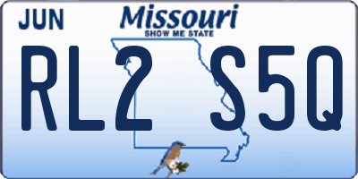 MO license plate RL2S5Q