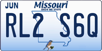 MO license plate RL2S6Q