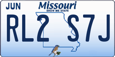 MO license plate RL2S7J