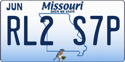 MO license plate RL2S7P