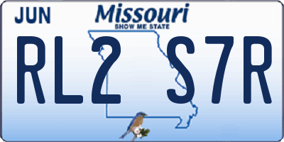 MO license plate RL2S7R