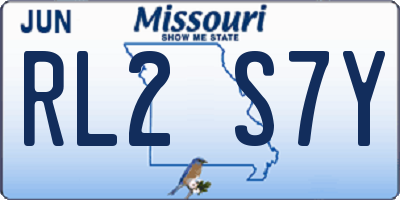 MO license plate RL2S7Y