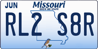 MO license plate RL2S8R