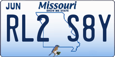 MO license plate RL2S8Y