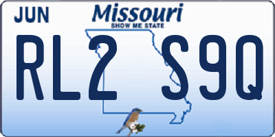 MO license plate RL2S9Q