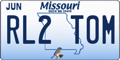 MO license plate RL2T0M