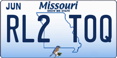 MO license plate RL2T0Q