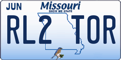 MO license plate RL2T0R