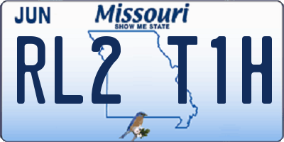 MO license plate RL2T1H