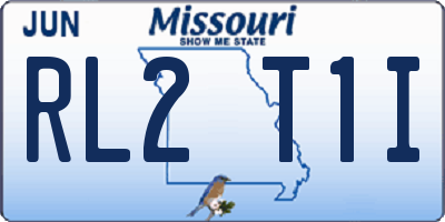 MO license plate RL2T1I