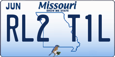 MO license plate RL2T1L