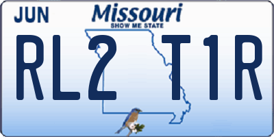 MO license plate RL2T1R