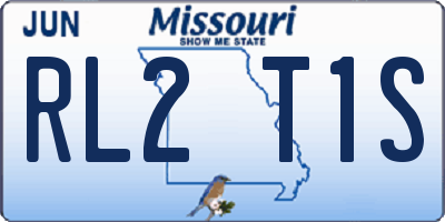 MO license plate RL2T1S