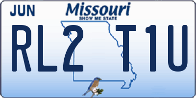 MO license plate RL2T1U