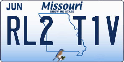 MO license plate RL2T1V