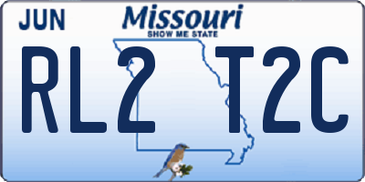 MO license plate RL2T2C