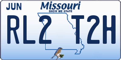 MO license plate RL2T2H