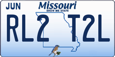 MO license plate RL2T2L