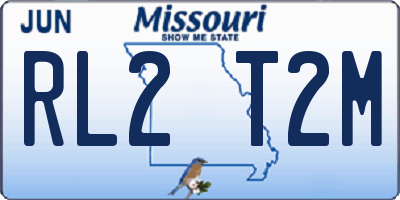 MO license plate RL2T2M