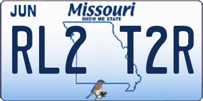 MO license plate RL2T2R