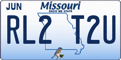 MO license plate RL2T2U