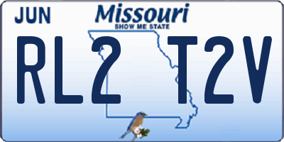 MO license plate RL2T2V