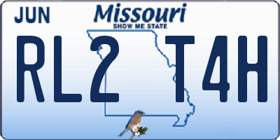 MO license plate RL2T4H