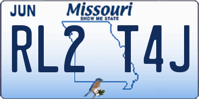 MO license plate RL2T4J
