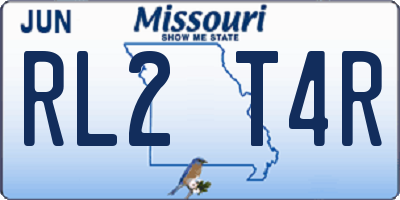 MO license plate RL2T4R