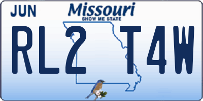 MO license plate RL2T4W