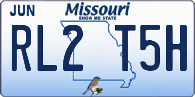 MO license plate RL2T5H